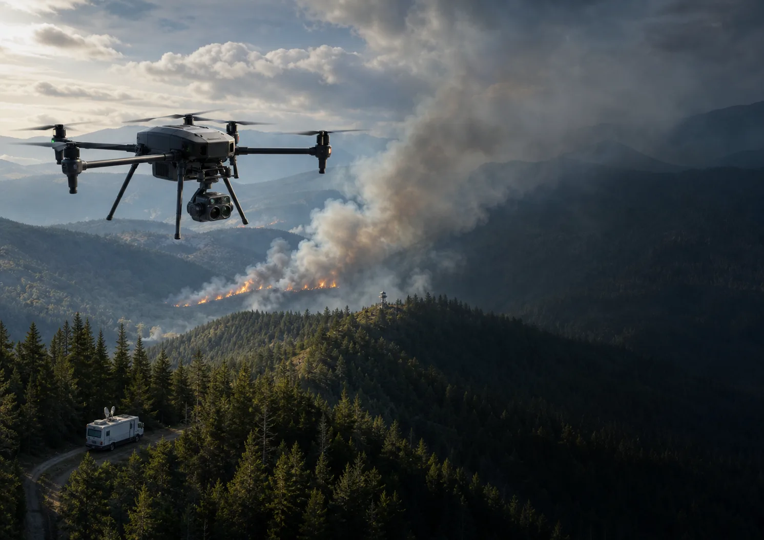 Forest fire monitoring system